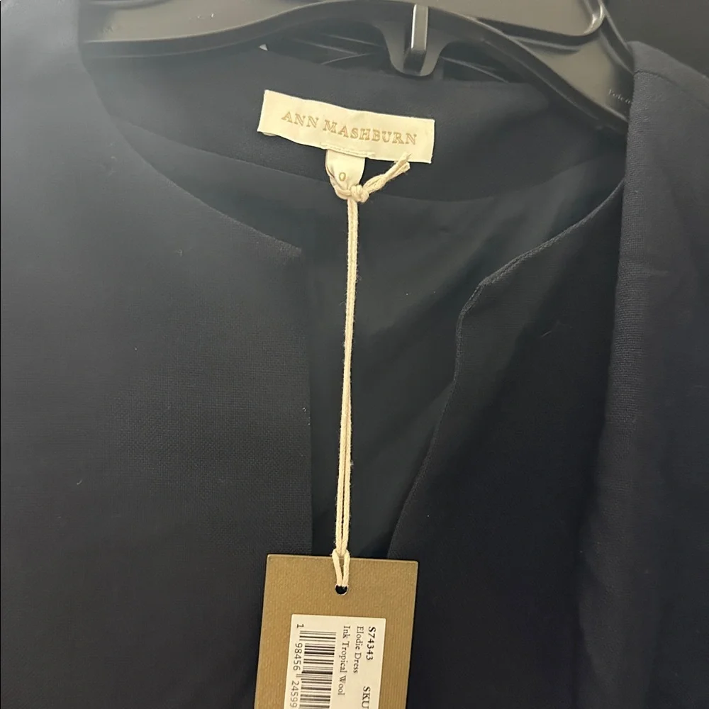 ANN MASHBURN‎ Elodie Dress Elegant Navy Midi Dress MSRP $550 NWT Size 0 - Picture 6 of 7